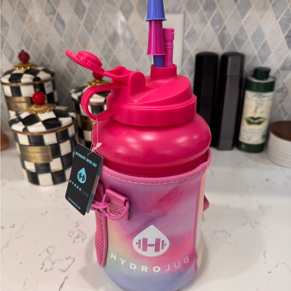 HydroJug Pink with Tie-Dye Sleeve
